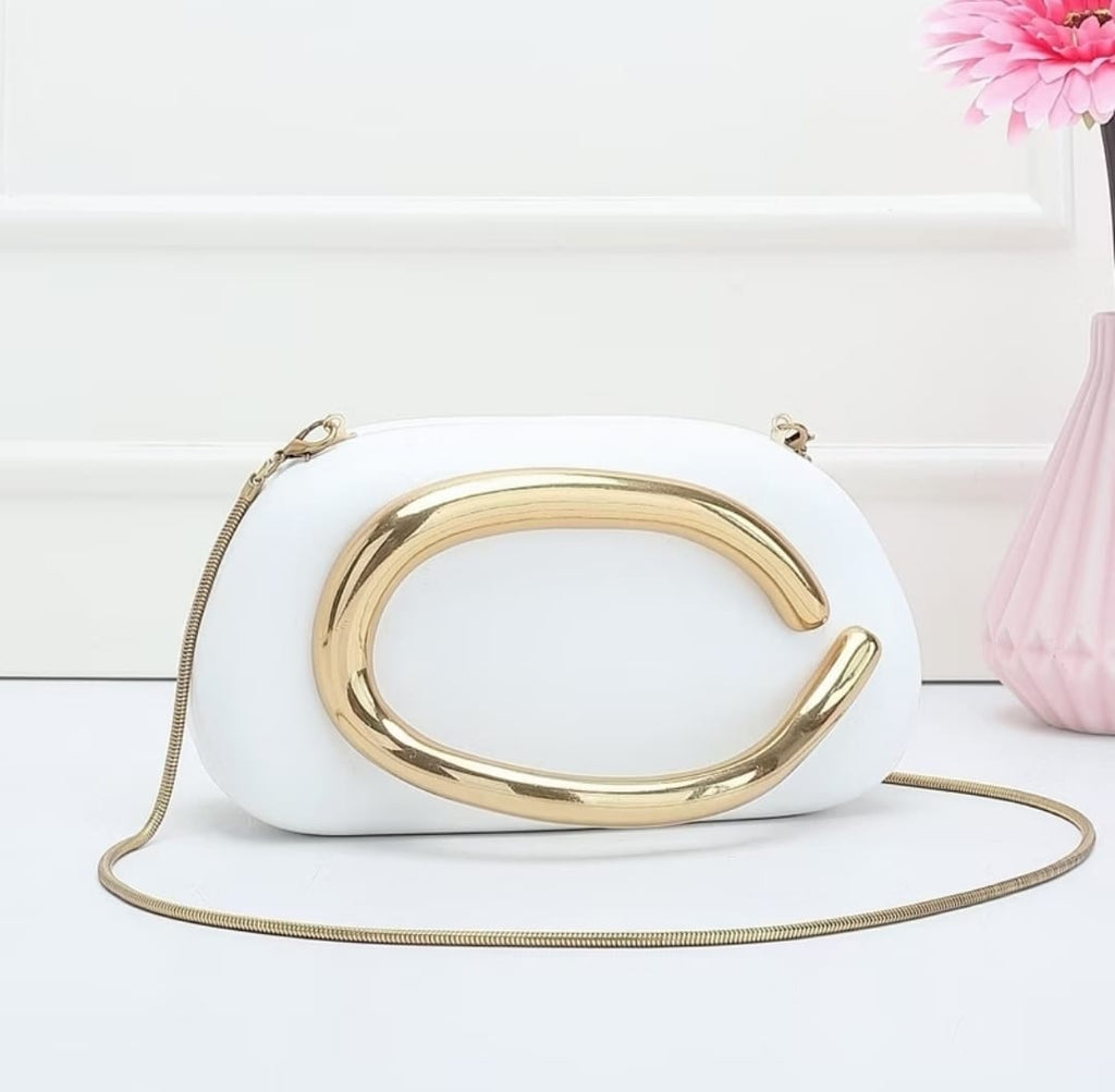 Metallic Novelty Clutch